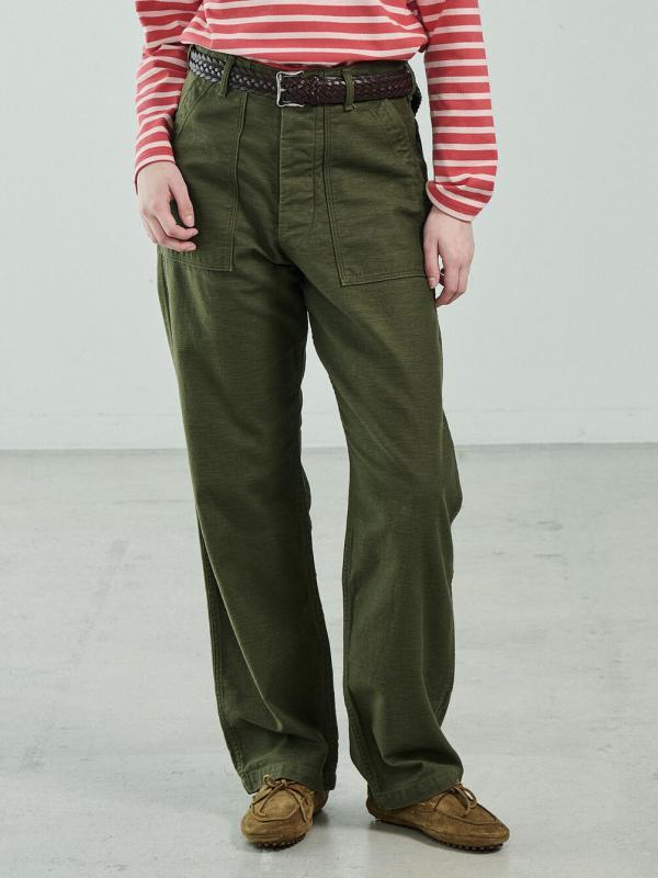 orSlow | バックサテン ファティーグパンツ WOMEN