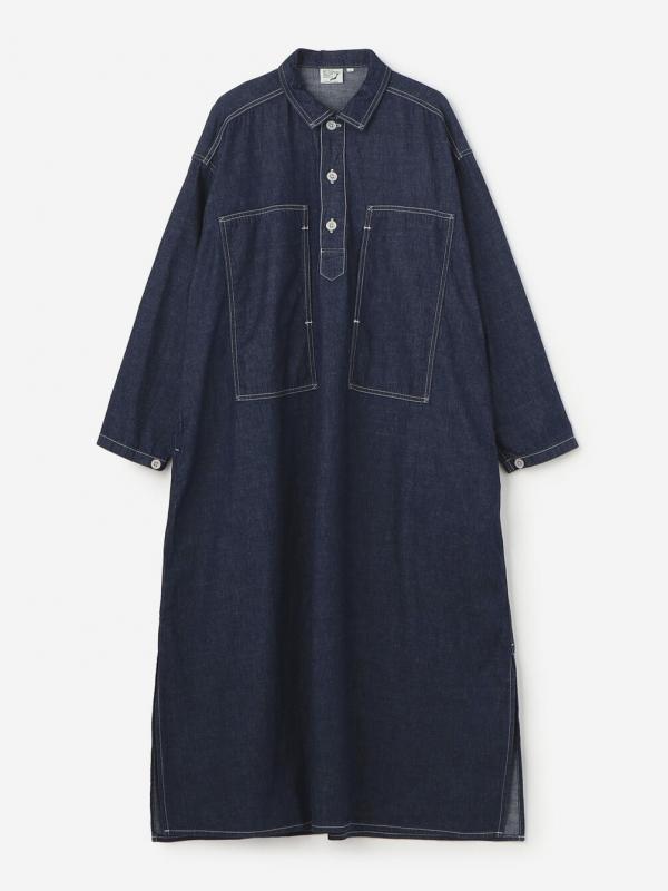 orSlow | PULLOVER DENIM DRESS WOMEN