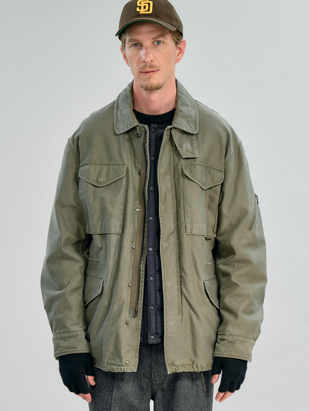 nonnative | コットンバックサテン トゥルーパージャケット MEN
