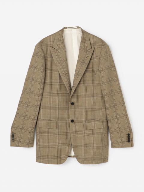 BOWTE | SUPER130'S GLENCHECK PEAKED LAPEL TAILORD JACKET MEN