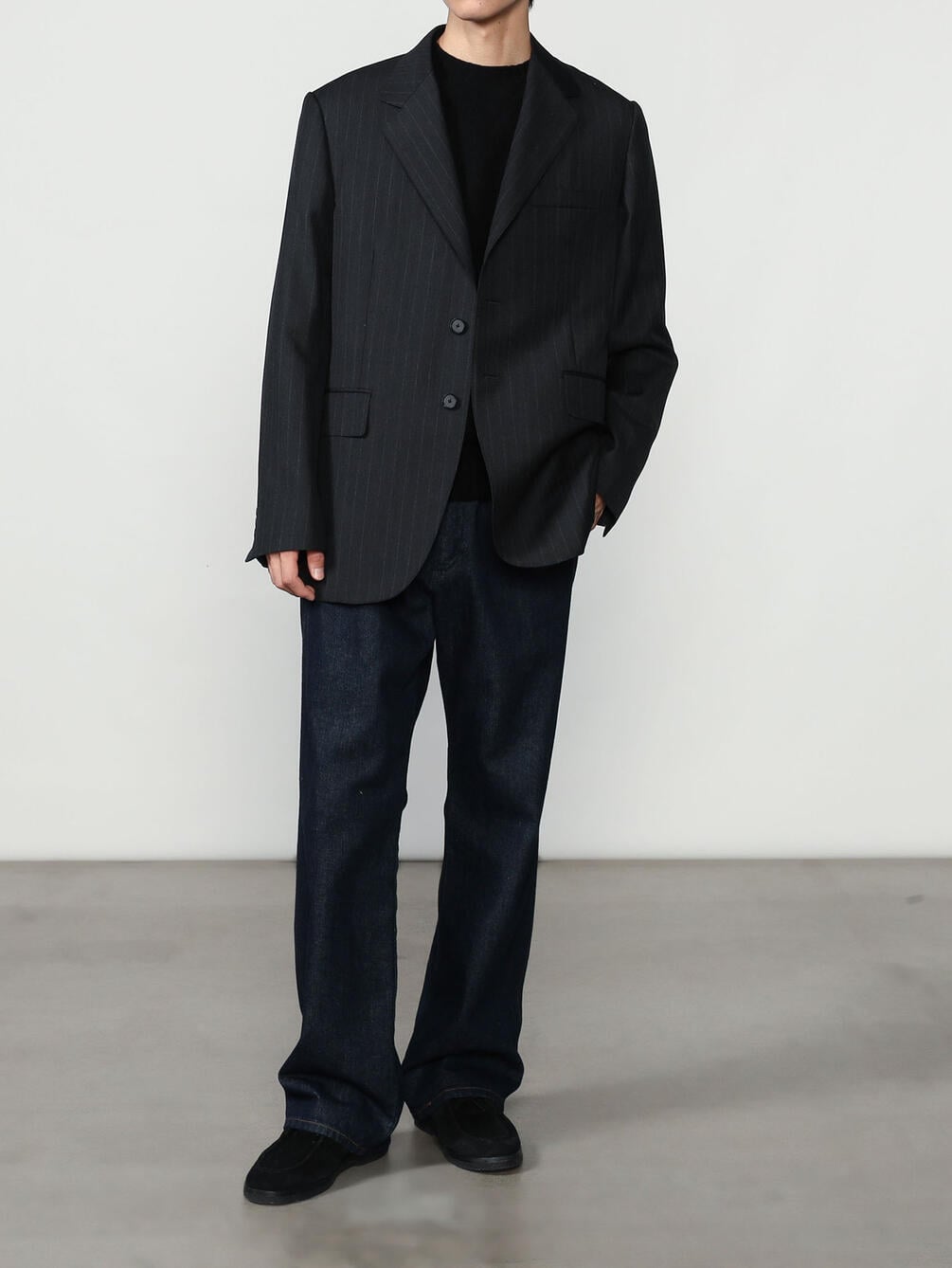 AURALEE | BLUEFACED WOOL JACKET MEN