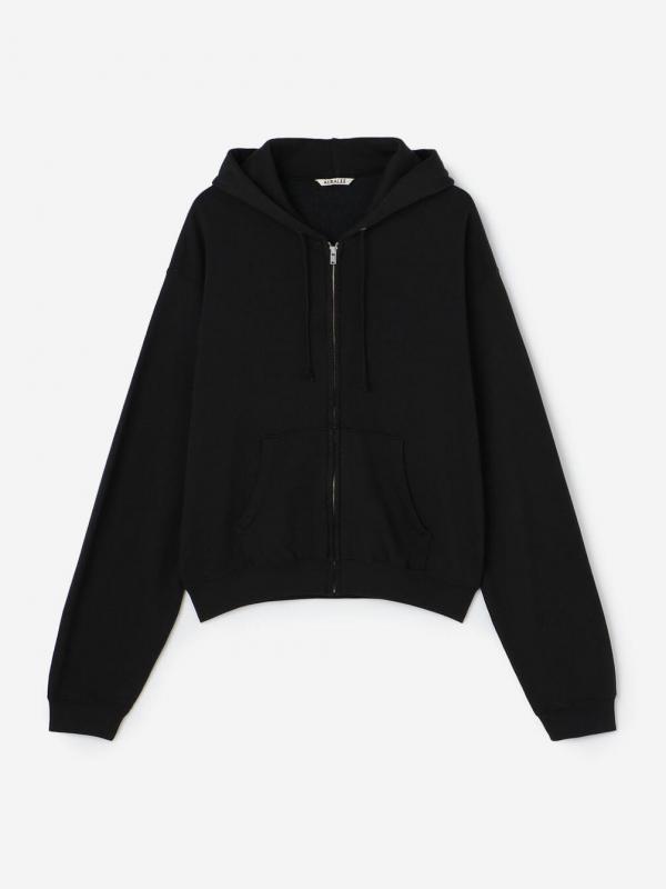 AURALEE | HIGH-TWIST COMPACT SWEAT ZIP PARKER MEN