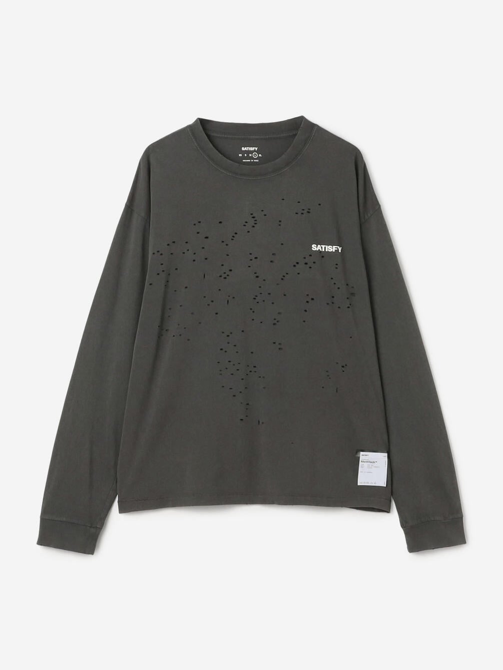 SATISFY｜ロゴプリント 長袖Tシャツ MEN