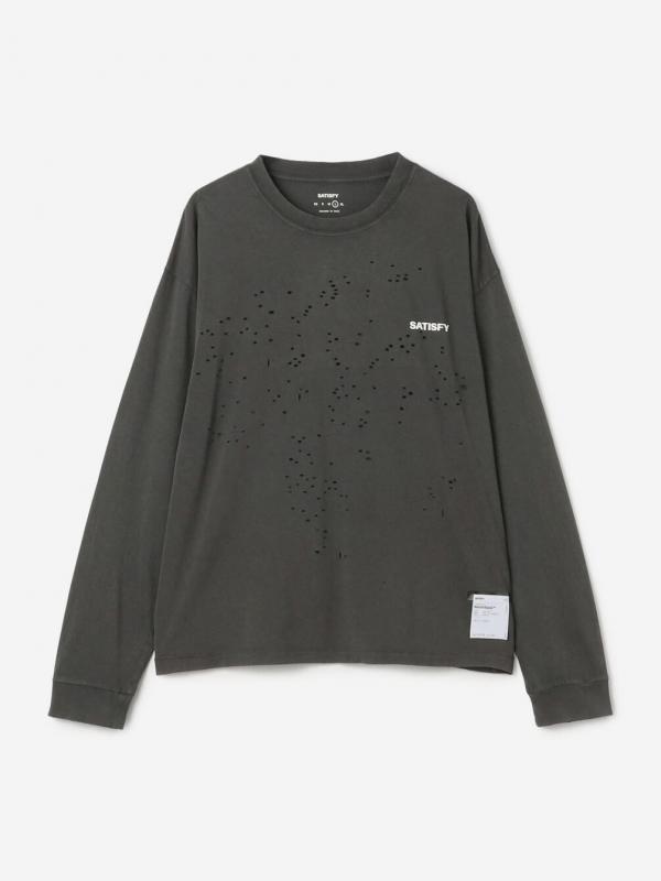 SATISFY｜ロゴプリント 長袖Tシャツ MEN