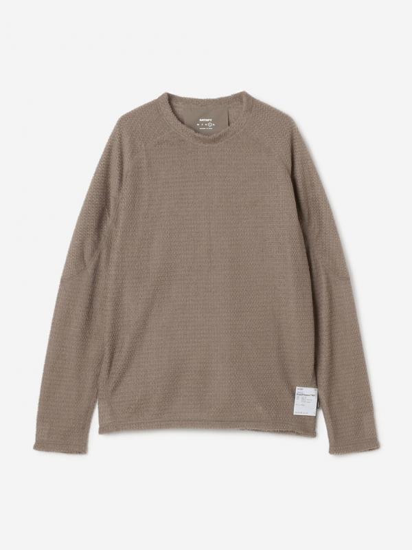 SATISFY｜クルーネック 長袖プルオーバー MEN