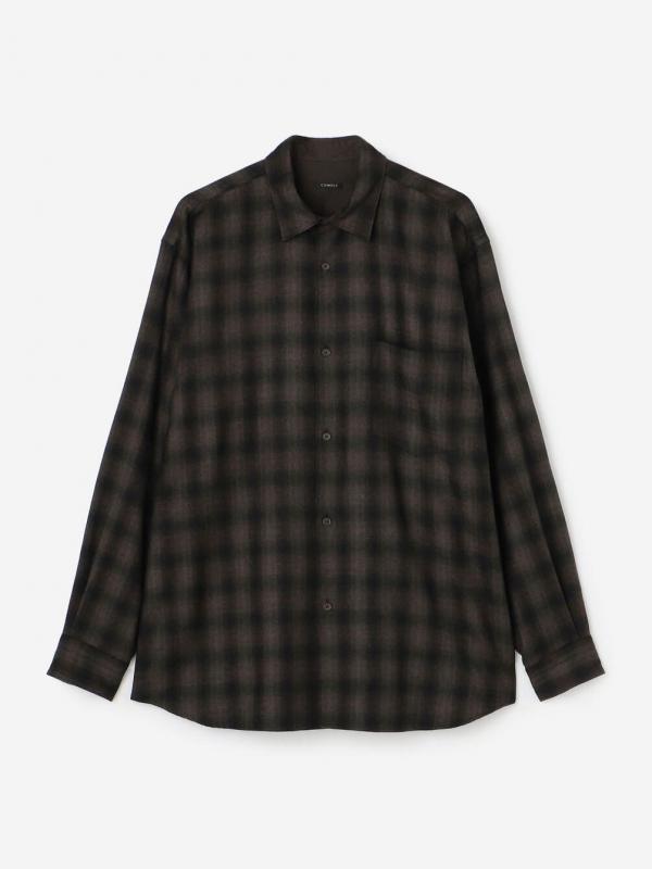 COMOLI | ウールチェック シャツ MEN