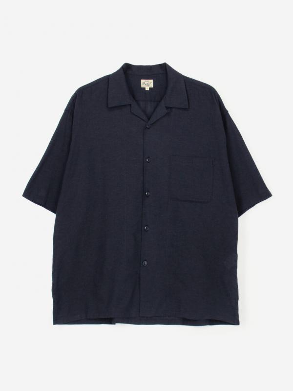 gold | コットンシャンブレー 半袖オープンカラーシャツ MEN