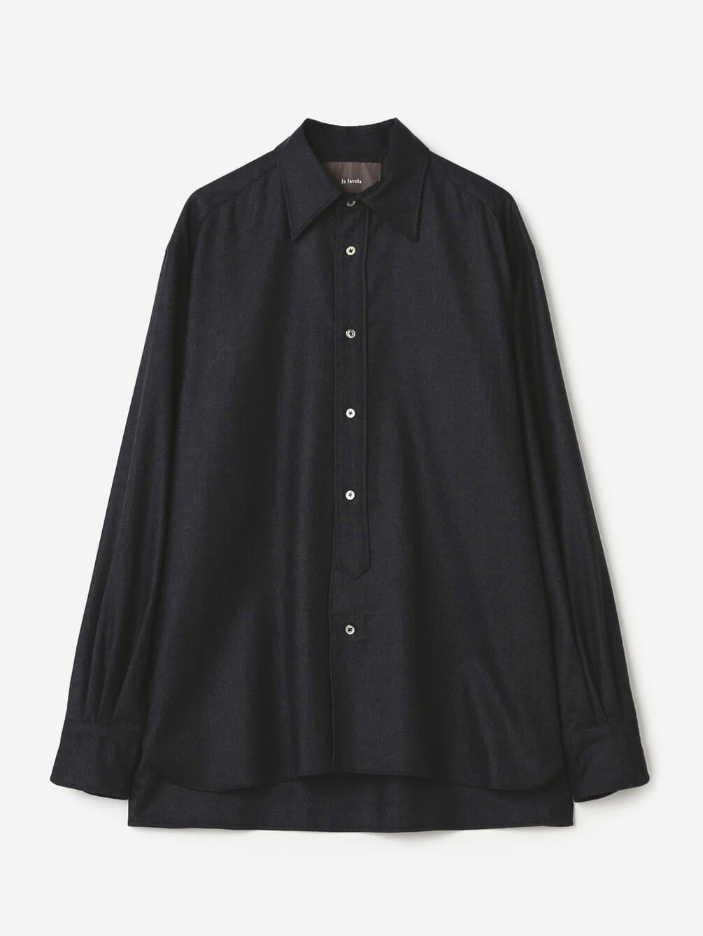 la favola | ウールストレッチ レギュラーカラーシャツ MEN