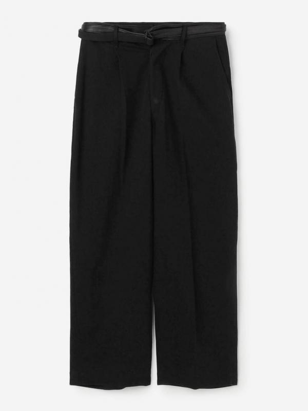 blurhms | レザーベルテッド デニムパンツ MEN