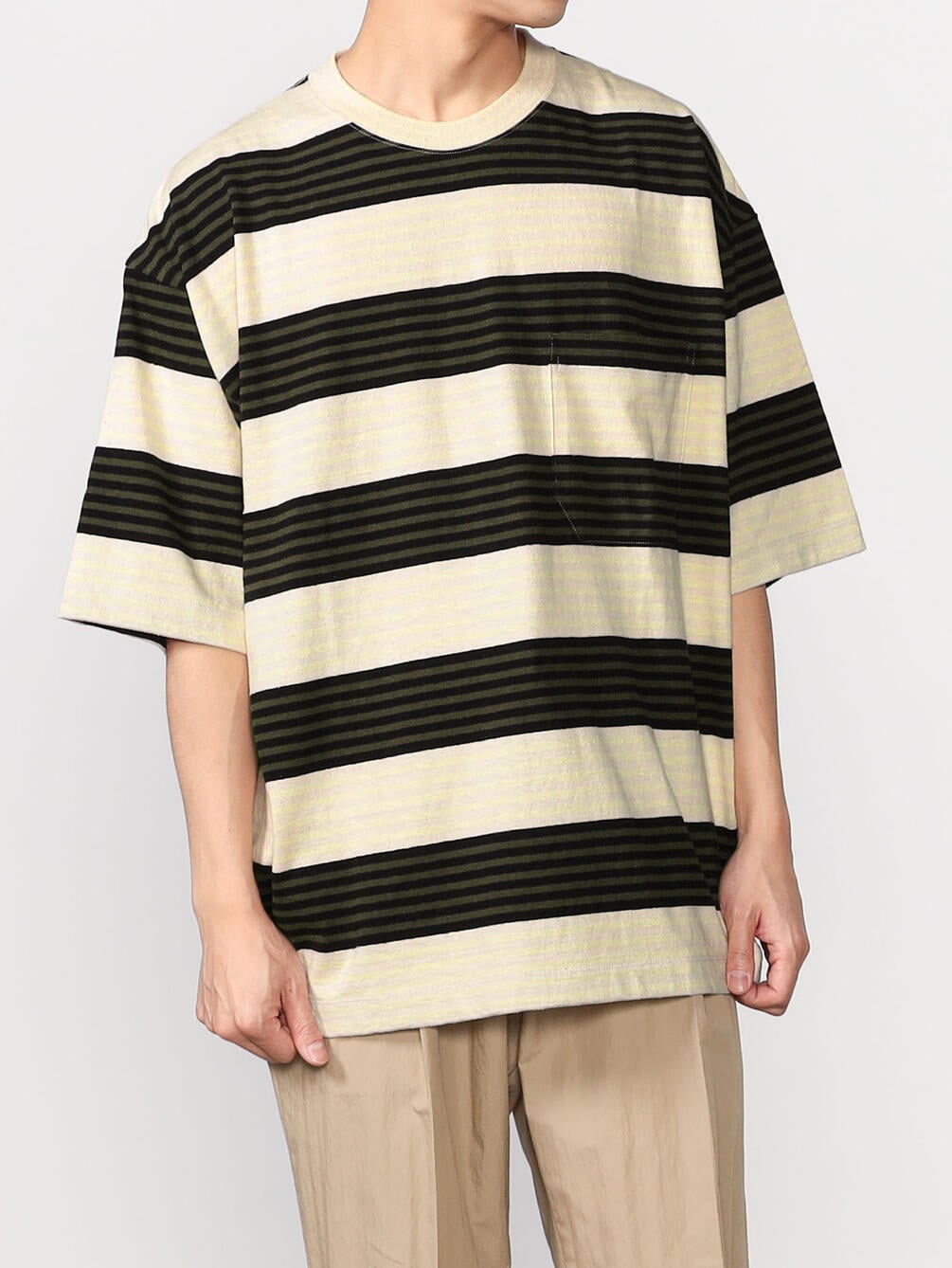 Unfil ボーダーポケットtシャツ Men Unfil Bshop ビショップ Bshop Unfil ボーダーポケットtシャツ Men Unfil Bshop ビショップ Bshop