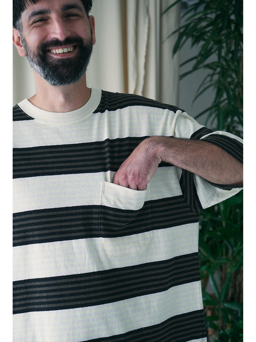 Unfil ボーダーポケットtシャツ Men Unfil ボーダーポケットtシャツ Men