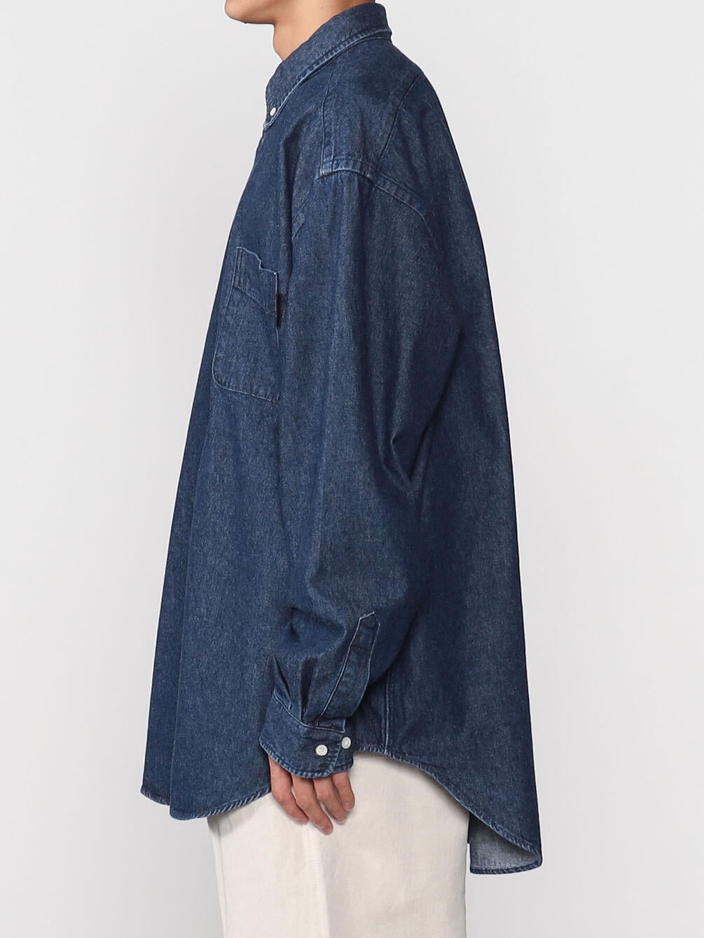Sedan All Purpose デニム ビッグボタンダウンシャツ Men