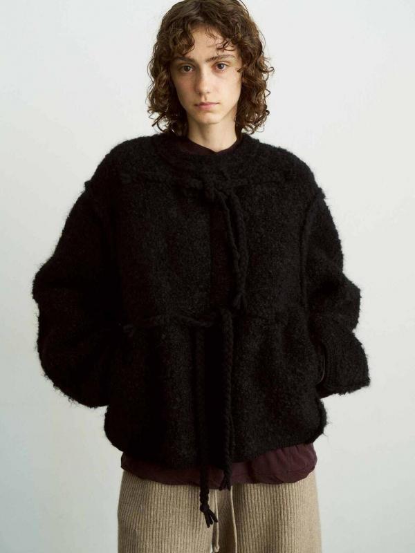UNFIL | モヘア＆シェットランドウール ニットジャケット WOMEN
