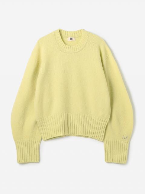 UNFIL | ラムズウール クルーネックニットプルオーバー WOMEN