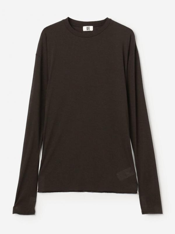UNFIL | コットン シアージャージー長袖Tシャツ WOMEN