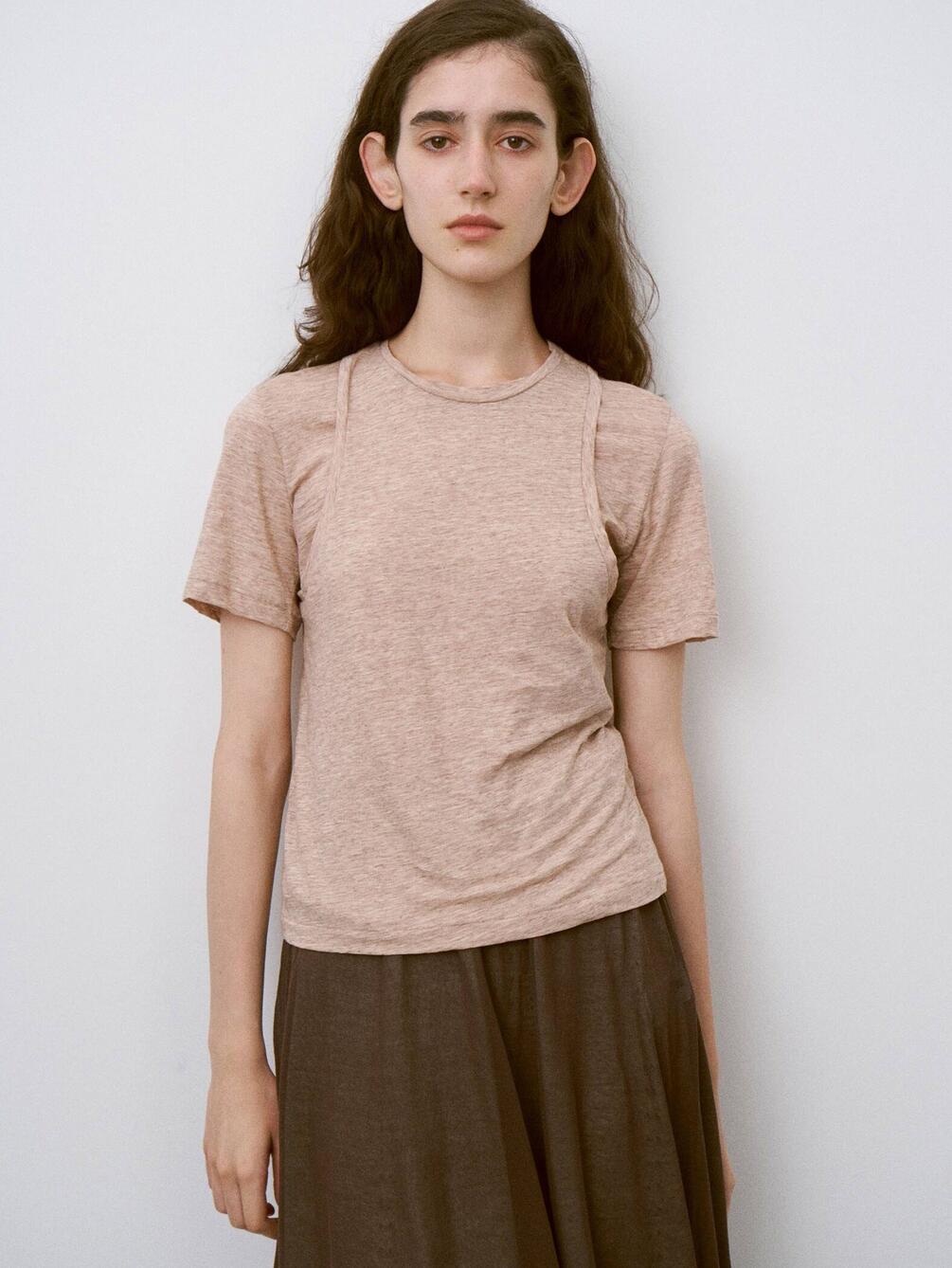 UNFIL | スラブヤーン レイヤードトップス WOMEN