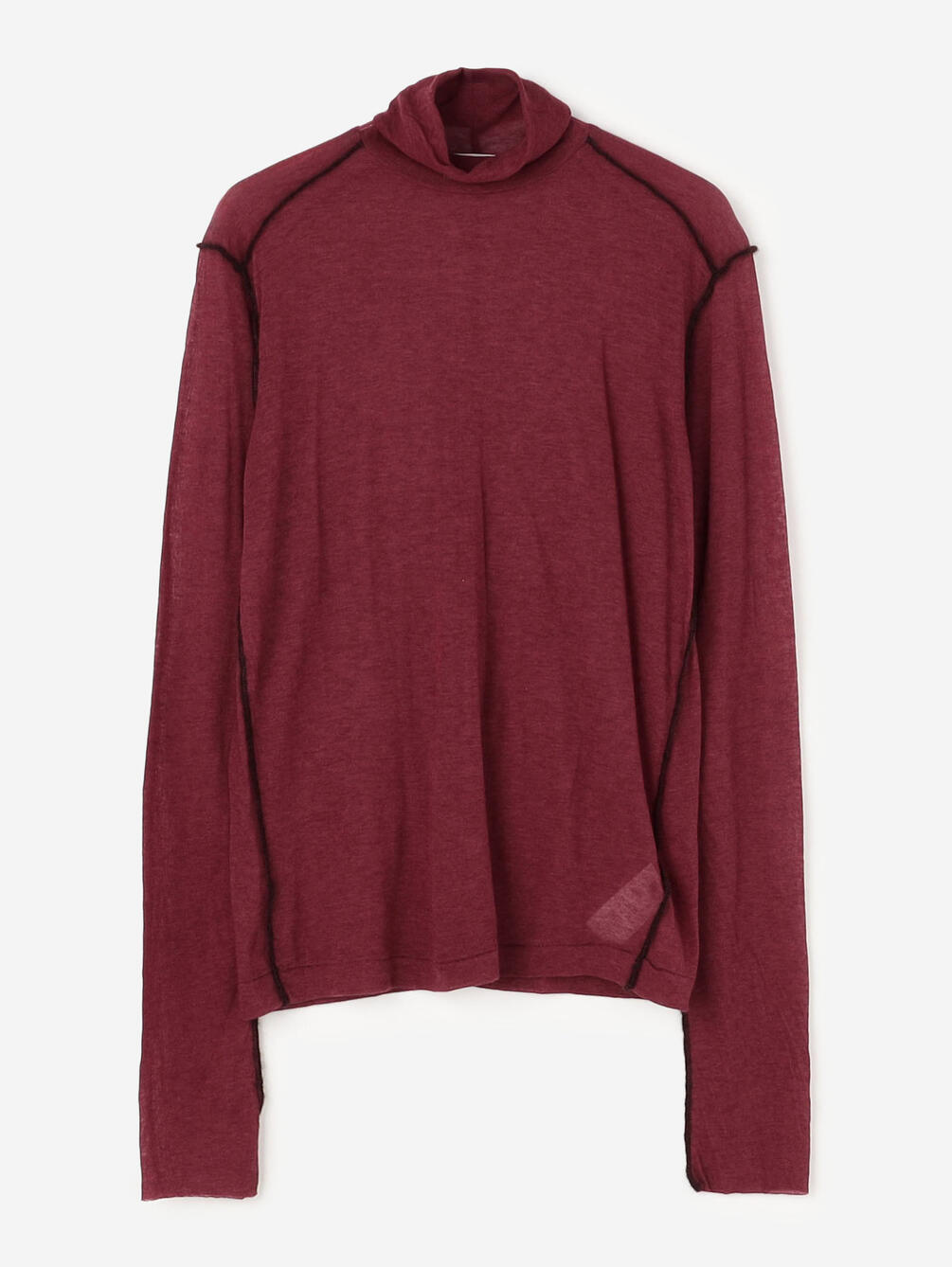 UNFIL | コットンカシミア タートルネックTシャツ WOMEN