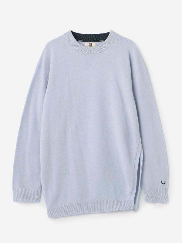 UNFIL | ウール クルーネックニットプルオーバー WOMEN