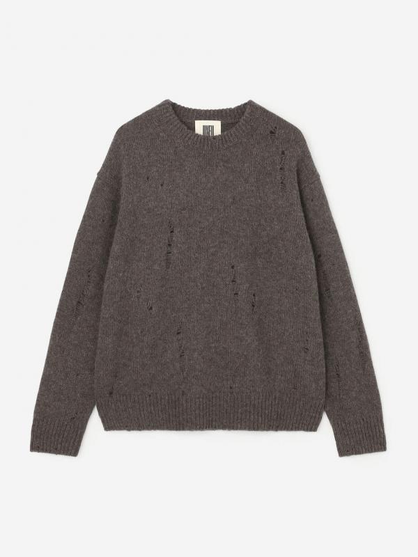 UNFIL | 〈別注〉ロイヤルベビーアルパカ ニットプルオーバー MEN