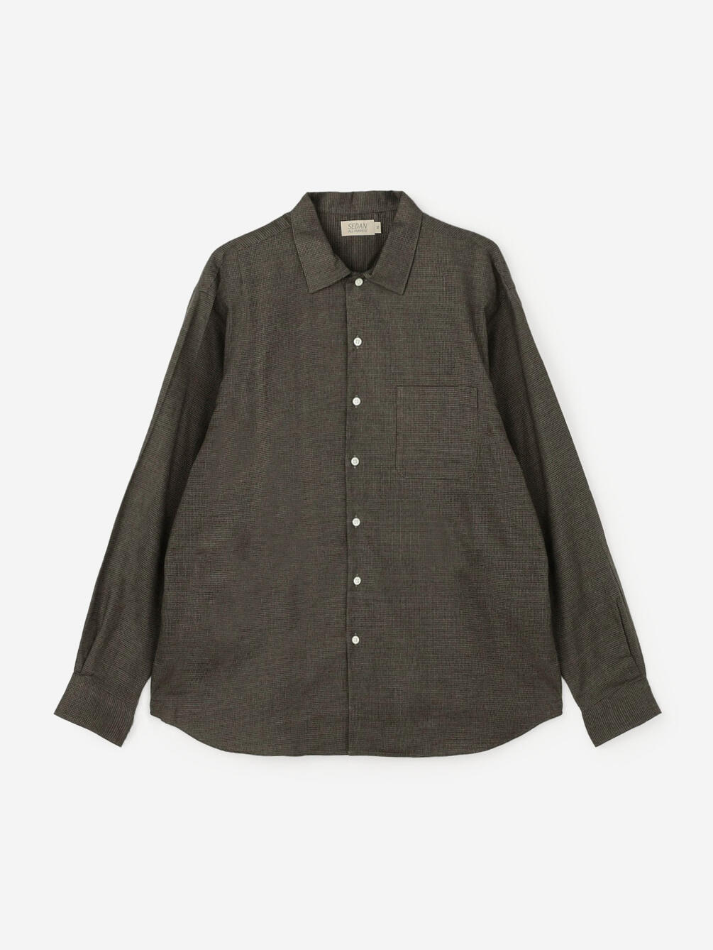 SEDAN ALL-PURPOSE | コットンテンセル オープンカラーシャツ CHECK MEN