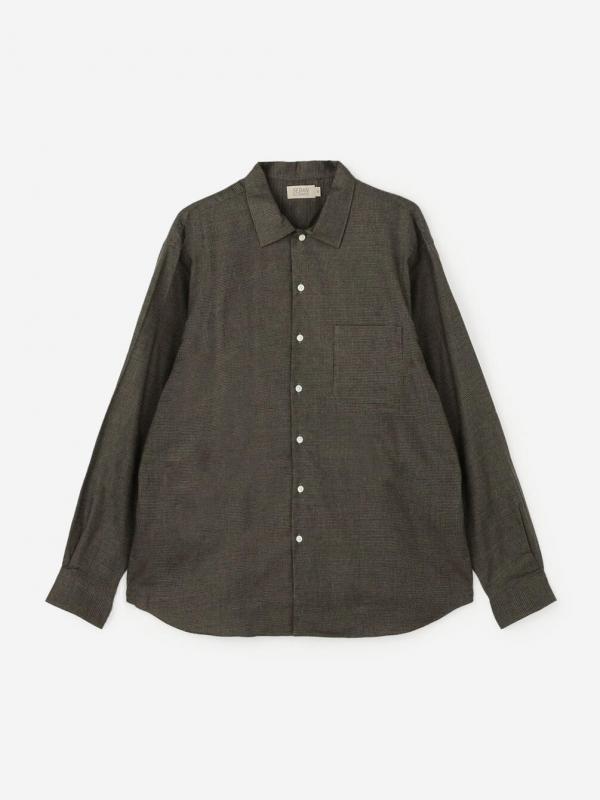SEDAN ALL-PURPOSE | コットンテンセル オープンカラーシャツ CHECK MEN