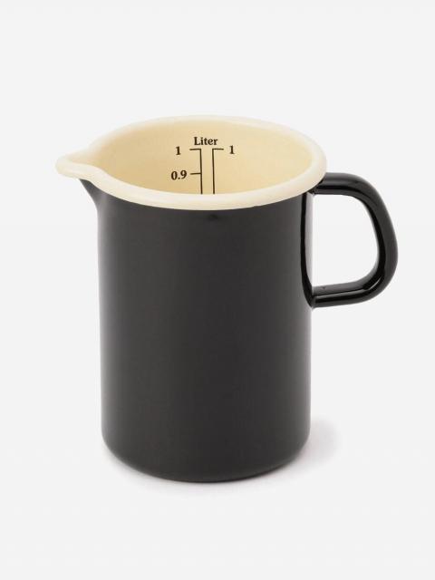 LABOUR AND WAIT | ENAMEL MEASURING JUG BLACK