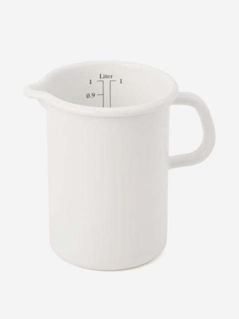 LABOUR AND WAIT | ENAMEL MEASURING JUG WHITE