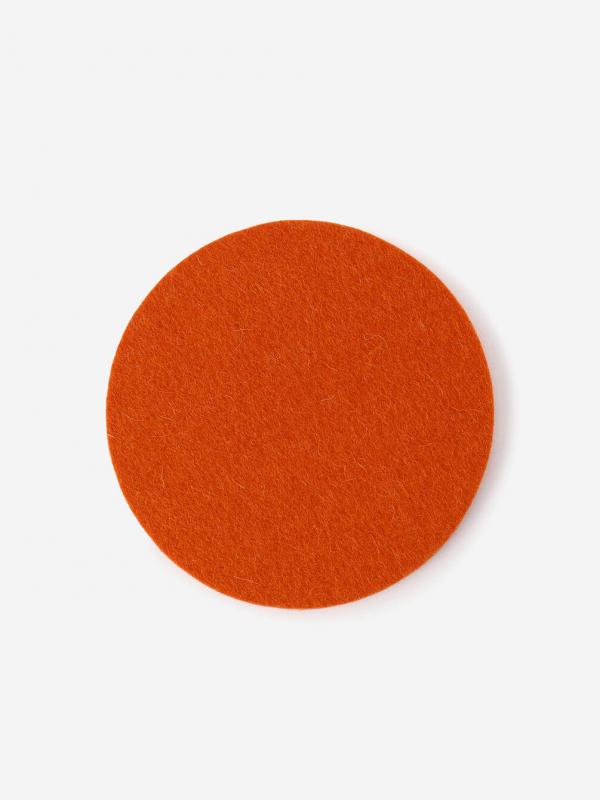 LABOUR AND WAIT | FELT COASTER ORANGE