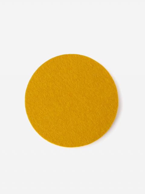 LABOUR AND WAIT | FELT COASTER MUSTARD