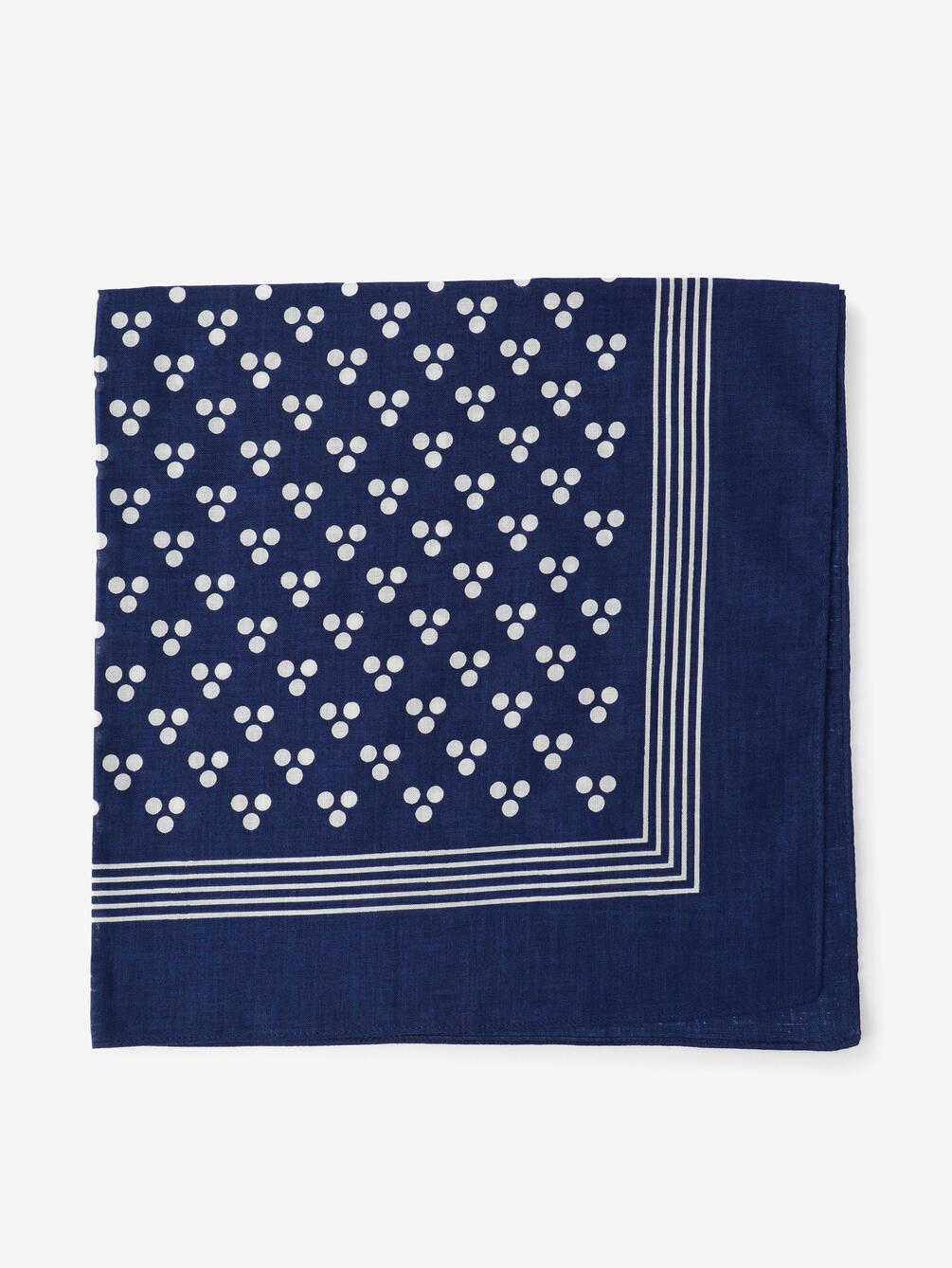 LABOUR AND WAIT | THREE SPOT HANDKERCHIEF NAVY