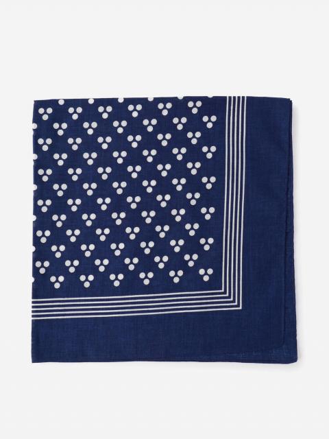 LABOUR AND WAIT | THREE SPOT HANDKERCHIEF NAVY