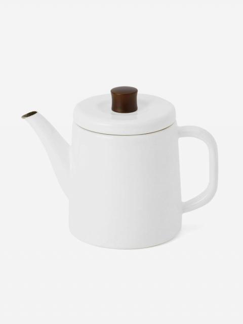 LABOUR AND WAIT | JAPANESE ENAMEL TEAPOT WHITE