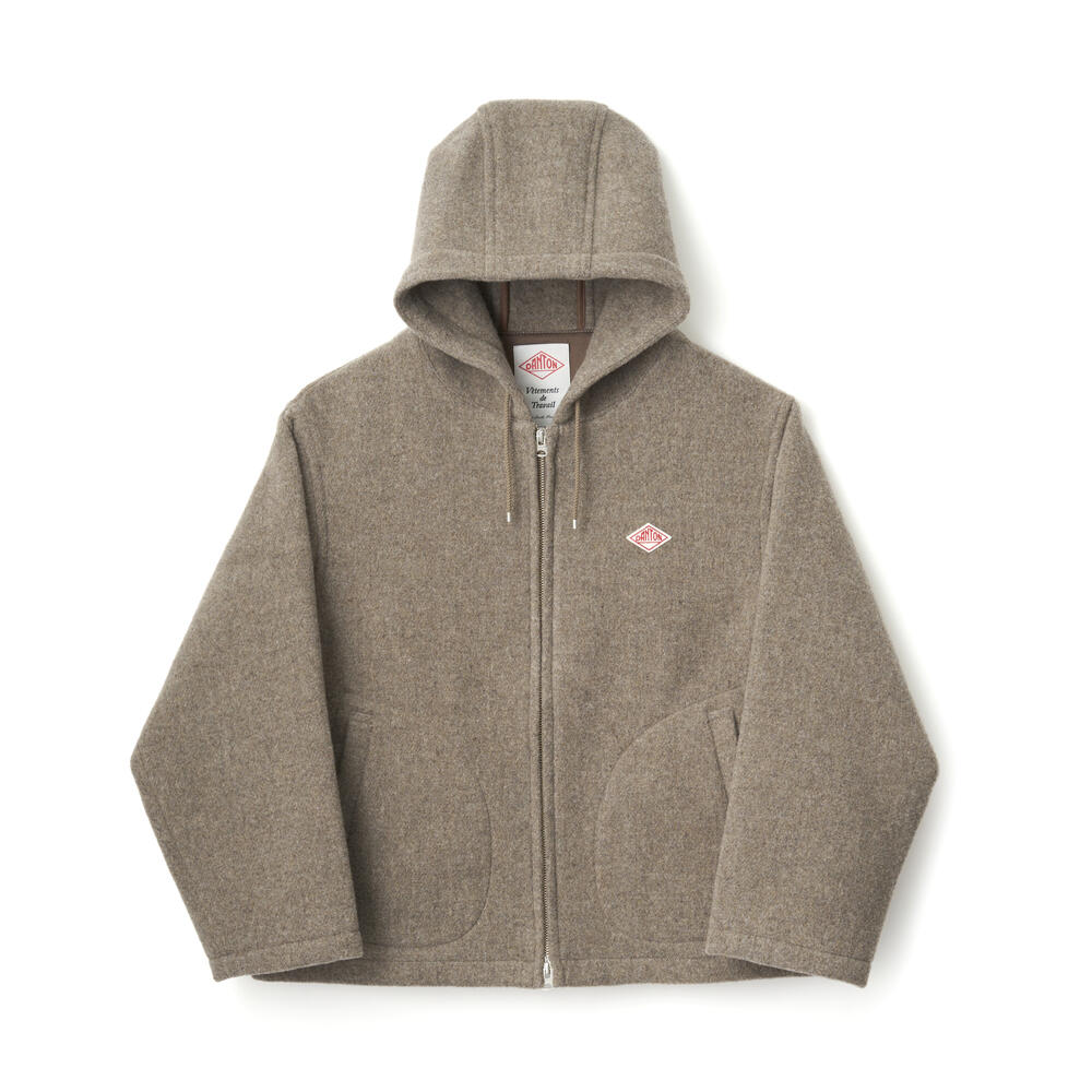 danton hooded wool jacket