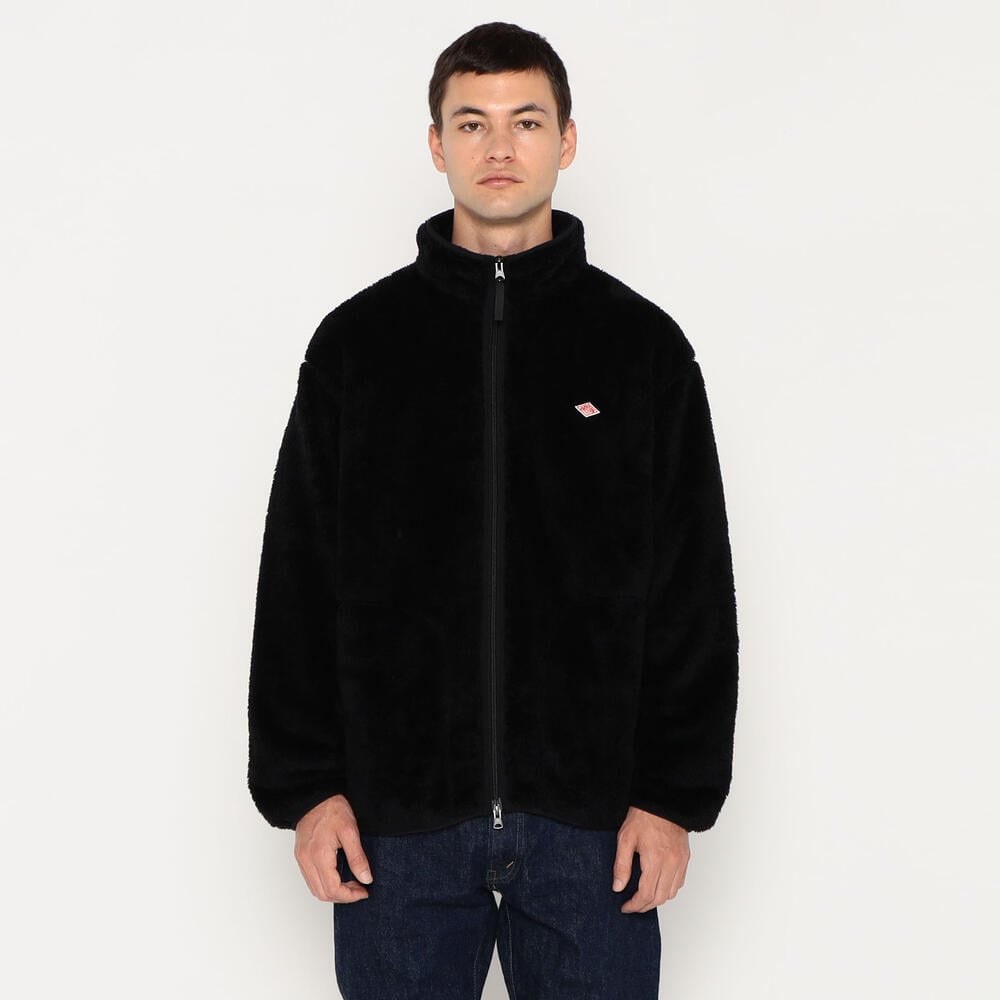 MEN'S HIGH PILE FLEECE STAND COLLAR ZIP 