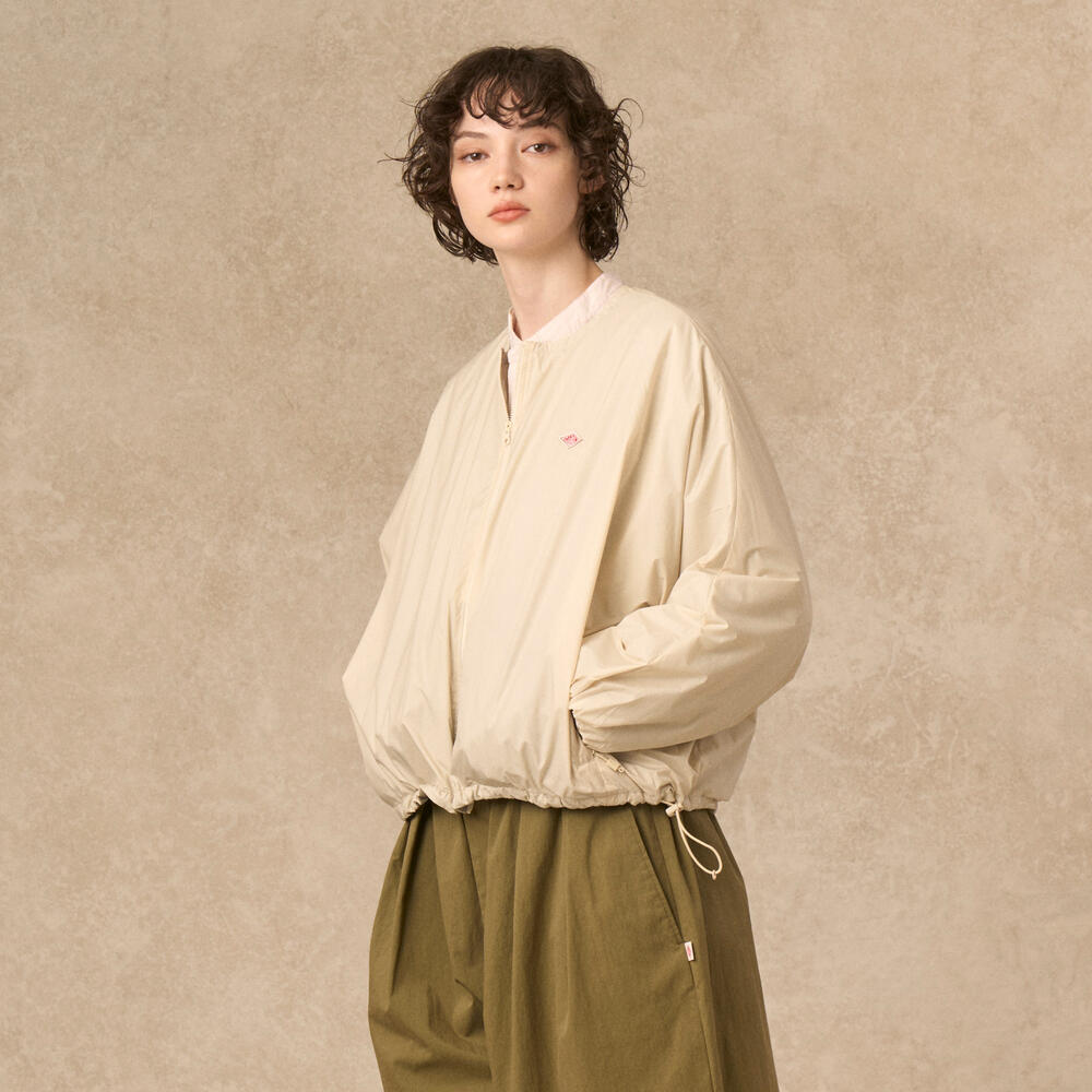 WOMEN'S INSULATION DOLMAN COLLARLESS JACKET｜COAT｜DANTON