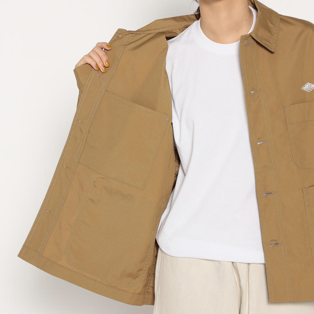 ジャケット・アウター danton back print coverall 40 Danton Men's Back Print Coverall Jacket in Ivory Danton