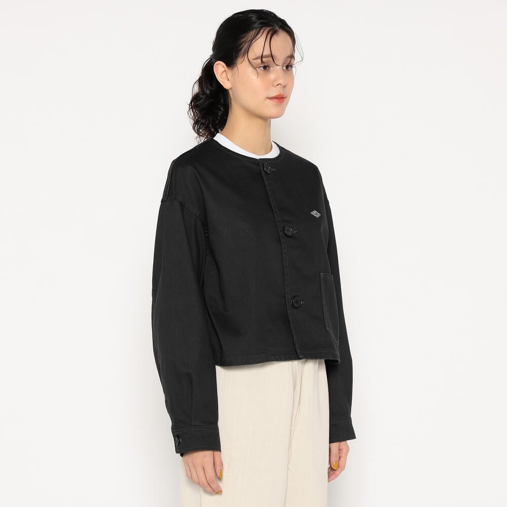 WOMEN'S COTTON DRILL COLLARLESS SHORT JACKET｜JACKET｜DANTON