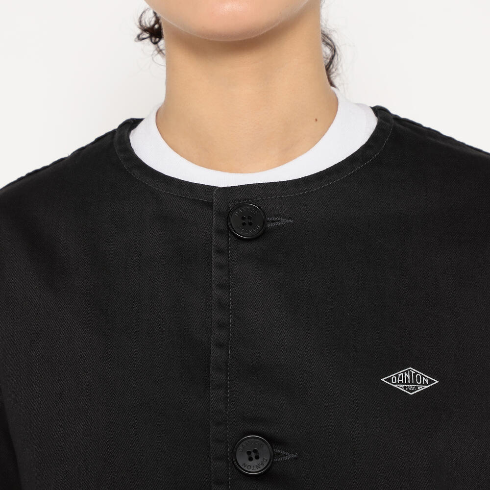 WOMEN'S COTTON DRILL COLLARLESS SHORT JACKET｜JACKET｜DANTON