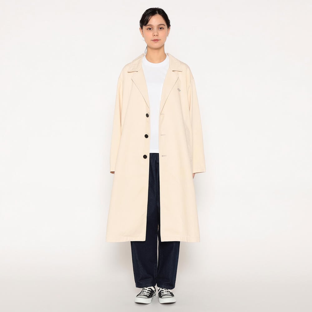 DANTON コート DANTON | コットンリネンダンプ ミドルコート WOMEN（ステン