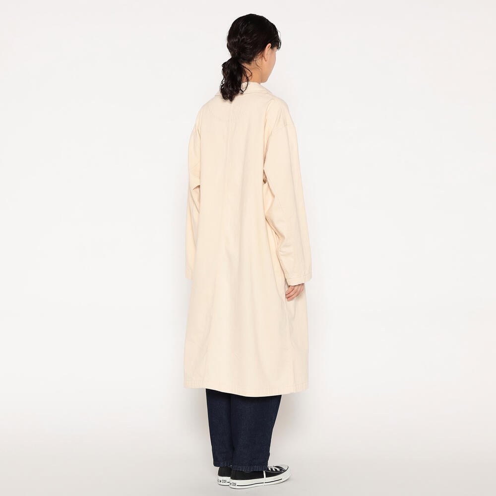 【新品タグ付】DANTON ダントン ウール ロングコート ベージュ 38 セール】【DANTON/ダントン】WOOL LIGHT PILE ノーカラーロング