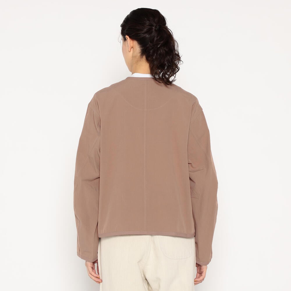 WOMEN'S ORGANIC COTTON WASHER COLLARLESS JACKET｜JACKET