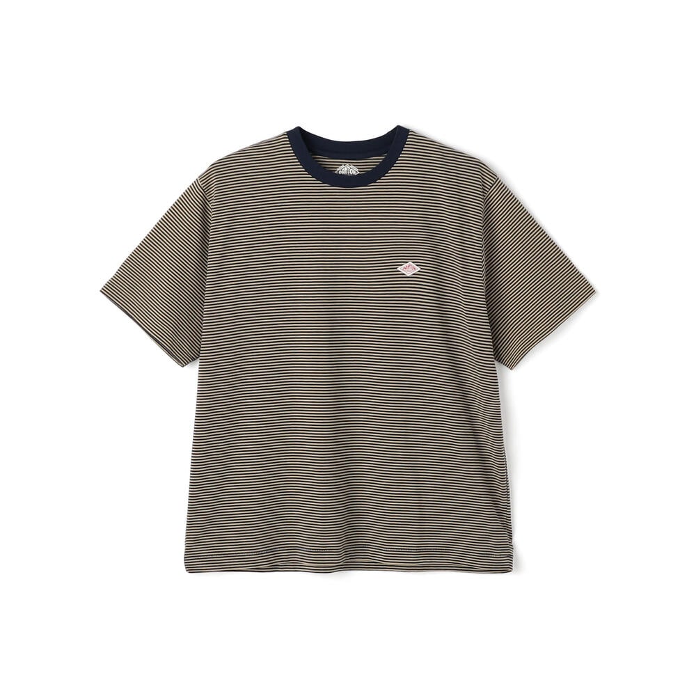 ［ゆーみん]DANTON WOMEN'S SHORT SLEEVE INNER T-SHIRT STRIPE｜CUT AND SEWN