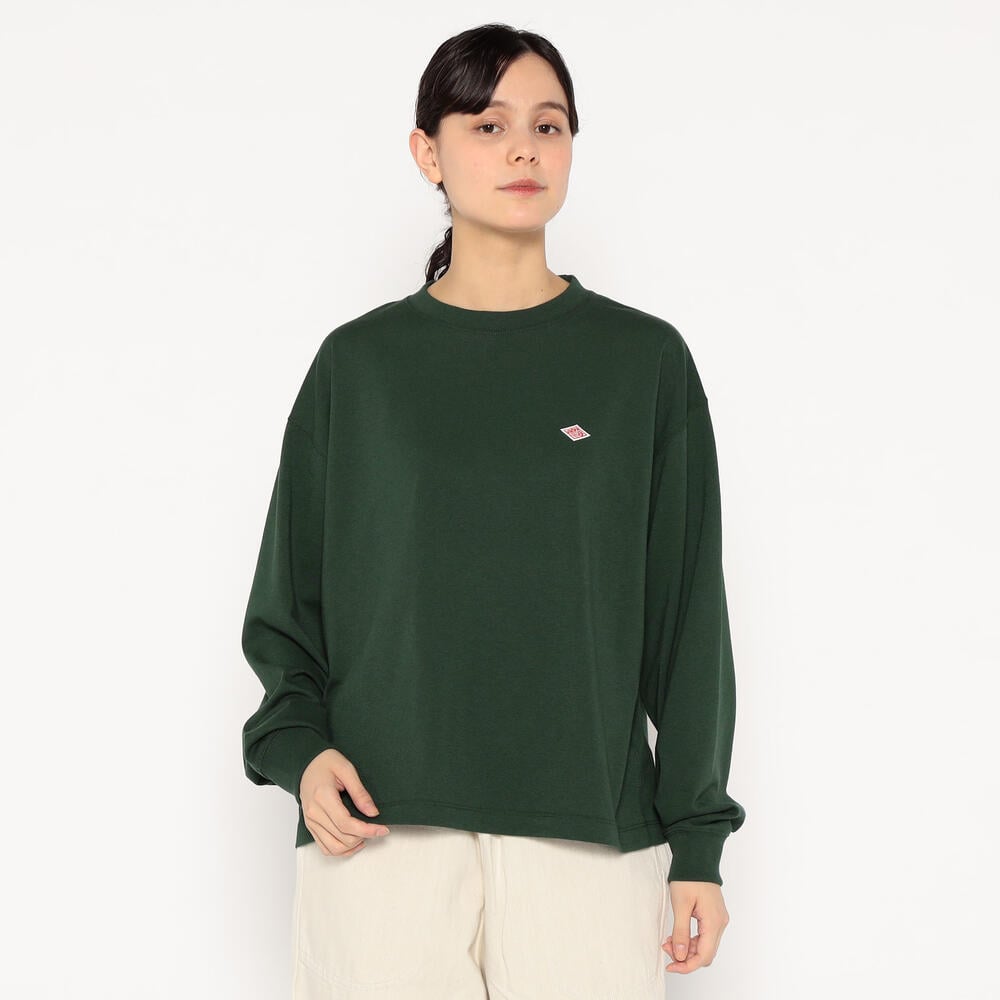 WOMEN'S LONG SLEEVE T-SHIRT PLAIN｜CUT AND SEWN｜DANTON