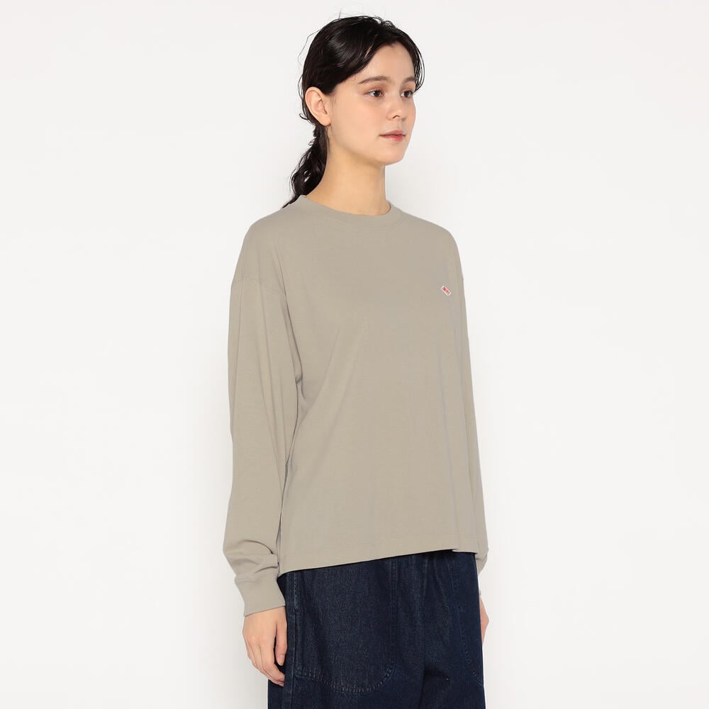 WOMEN'S LONG SLEEVE T-SHIRT PLAIN｜CUT AND SEWN｜DANTON