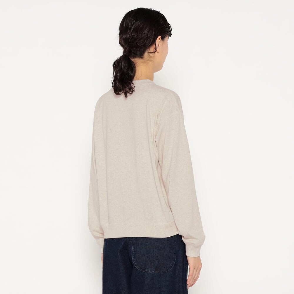 WOMEN'S LONG SLEEVE SWEAT T-SHIRT｜CUT AND SEWN｜DANTON