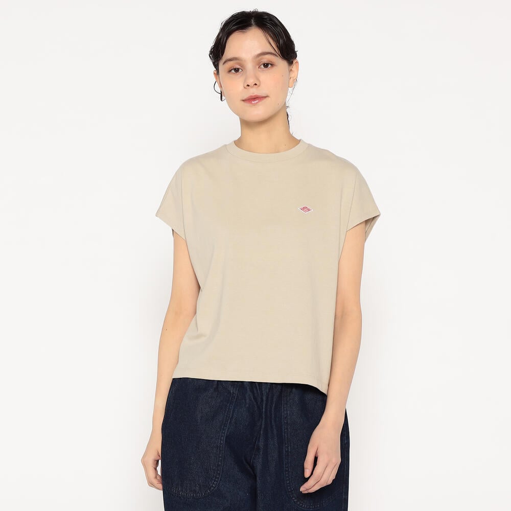 WOMEN'S COTTON JERSEY DOLMAN SHORT T-SHIRT PLAIN｜CUT AND