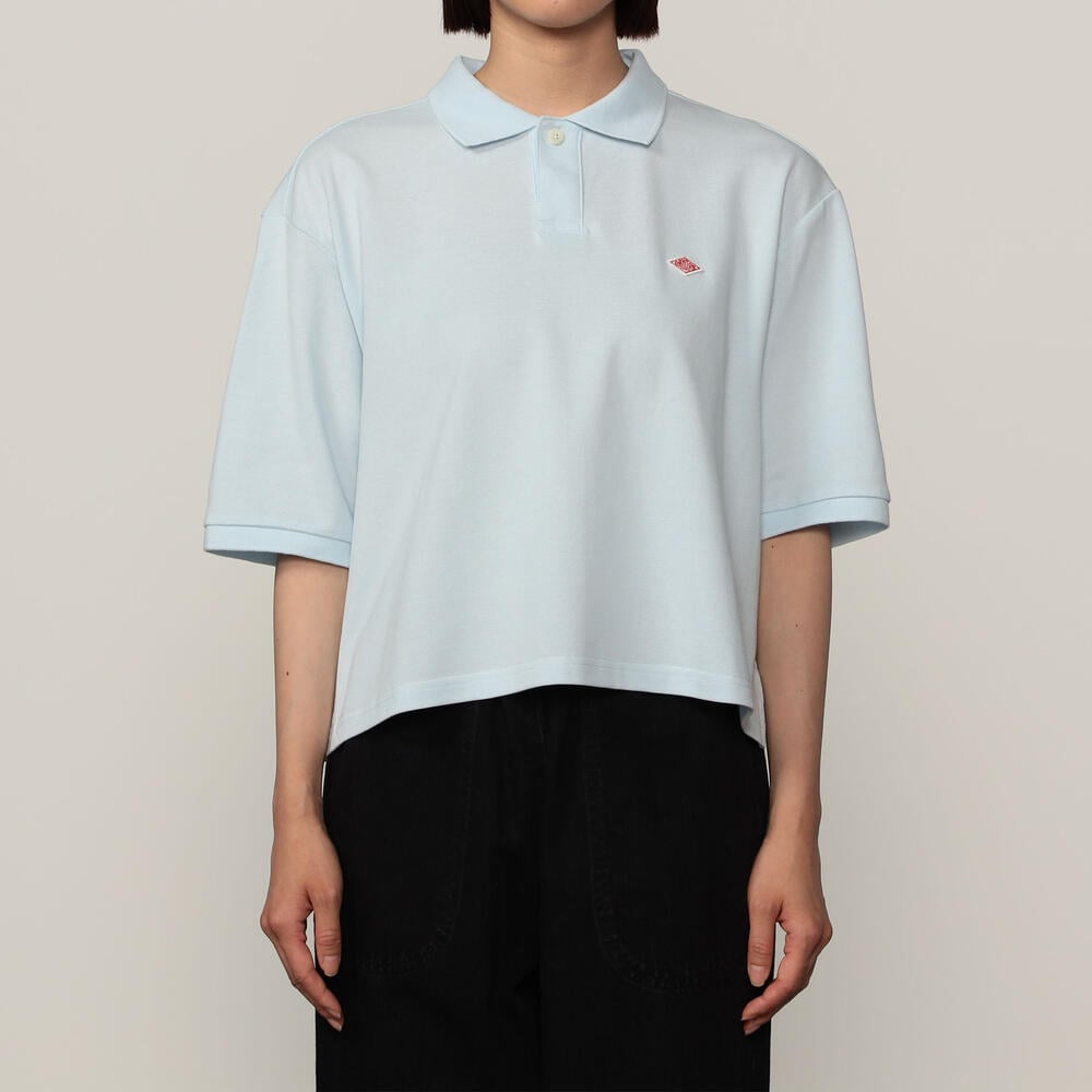 トップス Shawl Collar S/S Polo - Cotton Pique M Men's Pima Piqué Short-Sleeve Polo