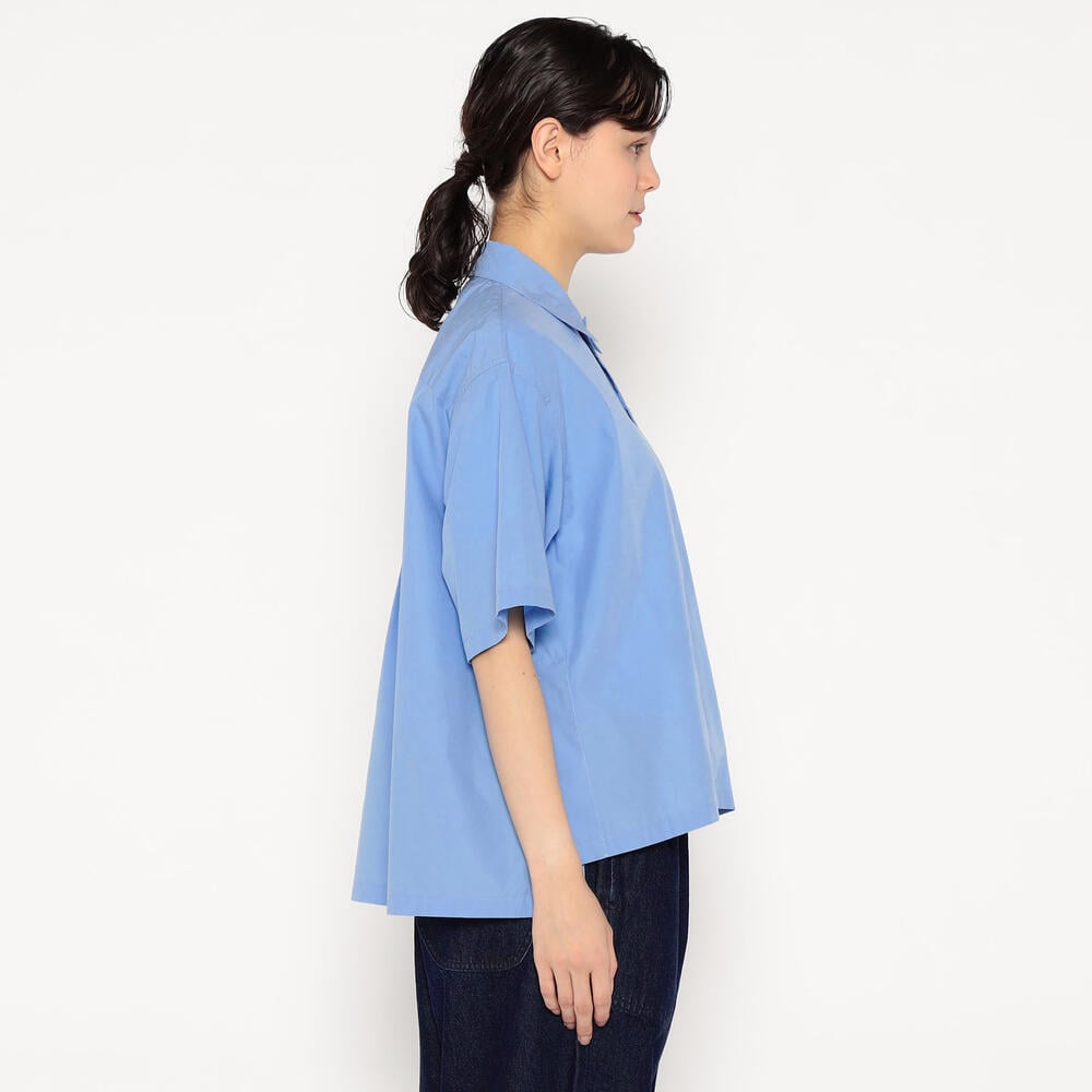 WOMEN'S COTTON POPLIN HALF SLEEVE SHIRT｜SHIRT｜DANTON