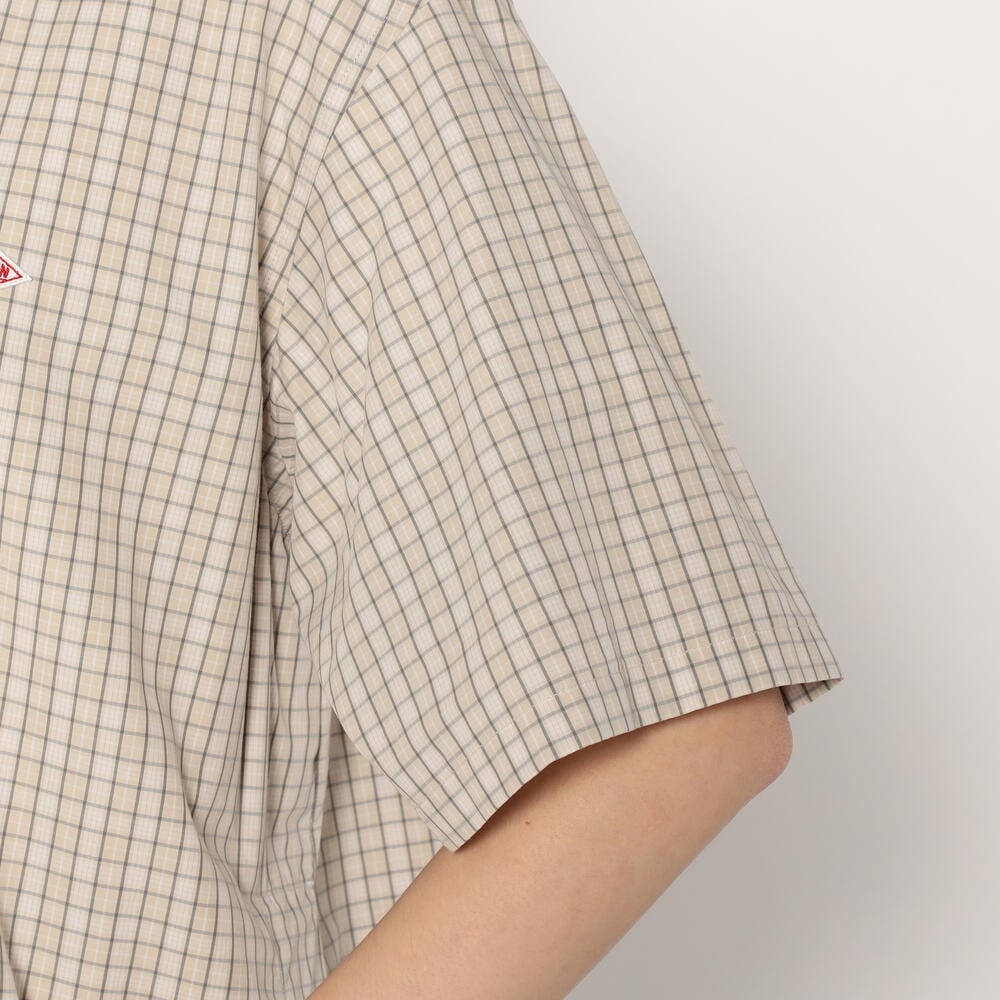 WOMEN'S COTTON POPLIN HALF SLEEVE SHIRT PLAID｜SHIRT｜DANTON