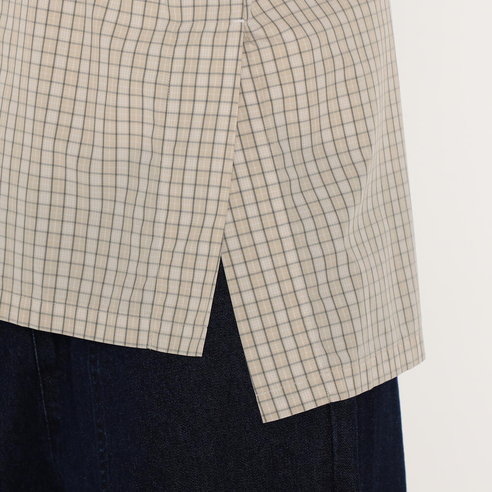 WOMEN'S COTTON POPLIN HALF SLEEVE SHIRT PLAID｜SHIRT｜DANTON